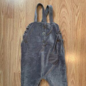 Jessica Simpson Grey velour strappy Romper